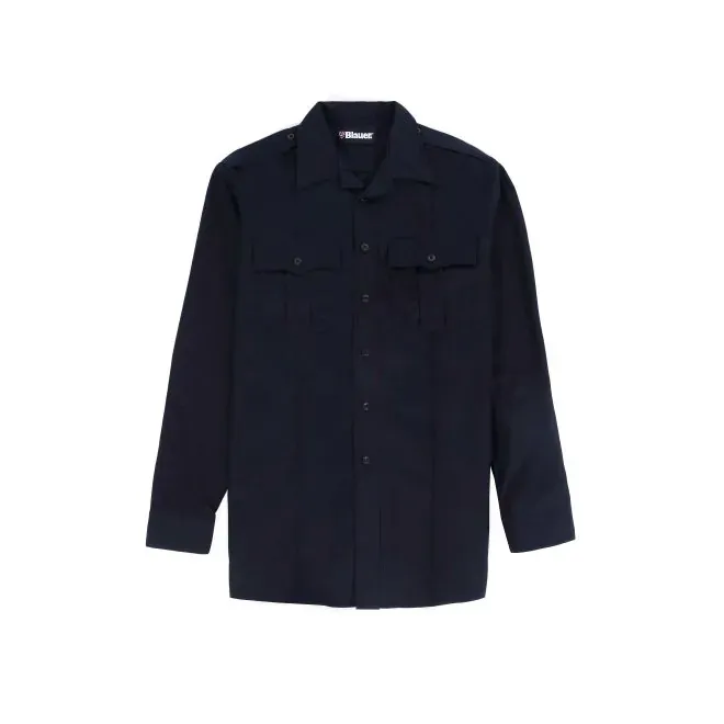 StreetGear Flex LS Cotton Blend Shirt - Dark Navy