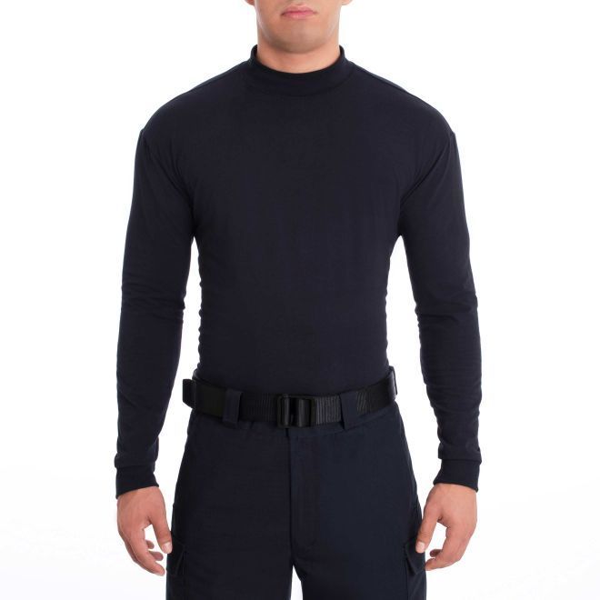 MOCK TURTLENECK - DARK NAVY