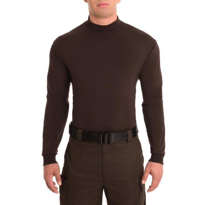 MOCK TURTLENECK - BROWN