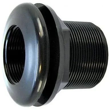 Lifegard Aquatics 1.5&quot; Thread x Slip Bulkhead
