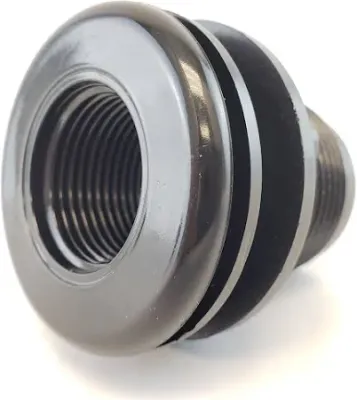 Lifegard Aquatics 1&quot; Thread x Slip Bulkhead