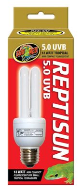 Zoo Med Reptisun 5.0 UVB Compact Tropical Fluorescent Lamp 13 W