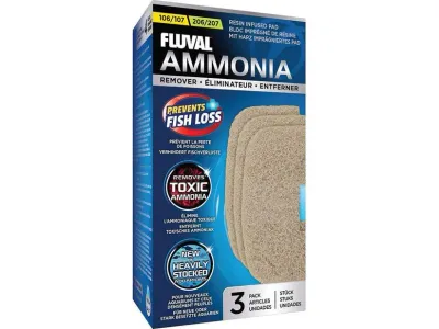 Fluval Ammonia Remover 106/107 206/207, 3 PK