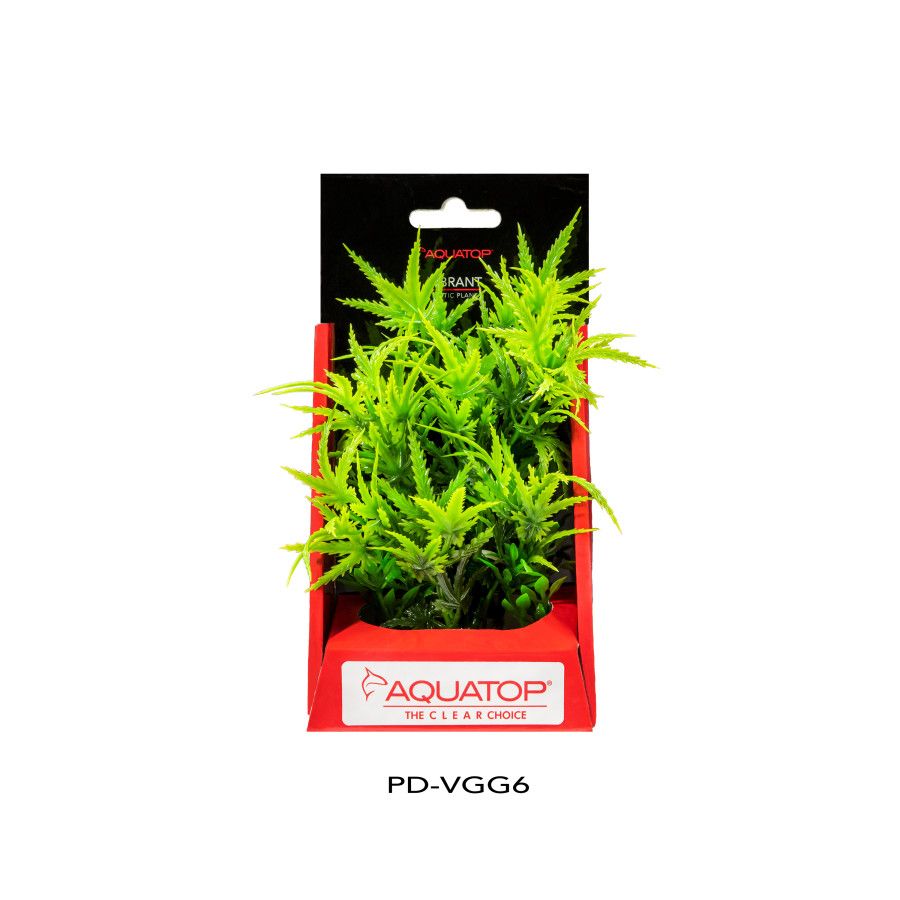 Aquatop Vibrant Garden Green Plant 6&quot;