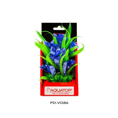 Aquatop Vibrant Garden Blue Plant 6&quot;