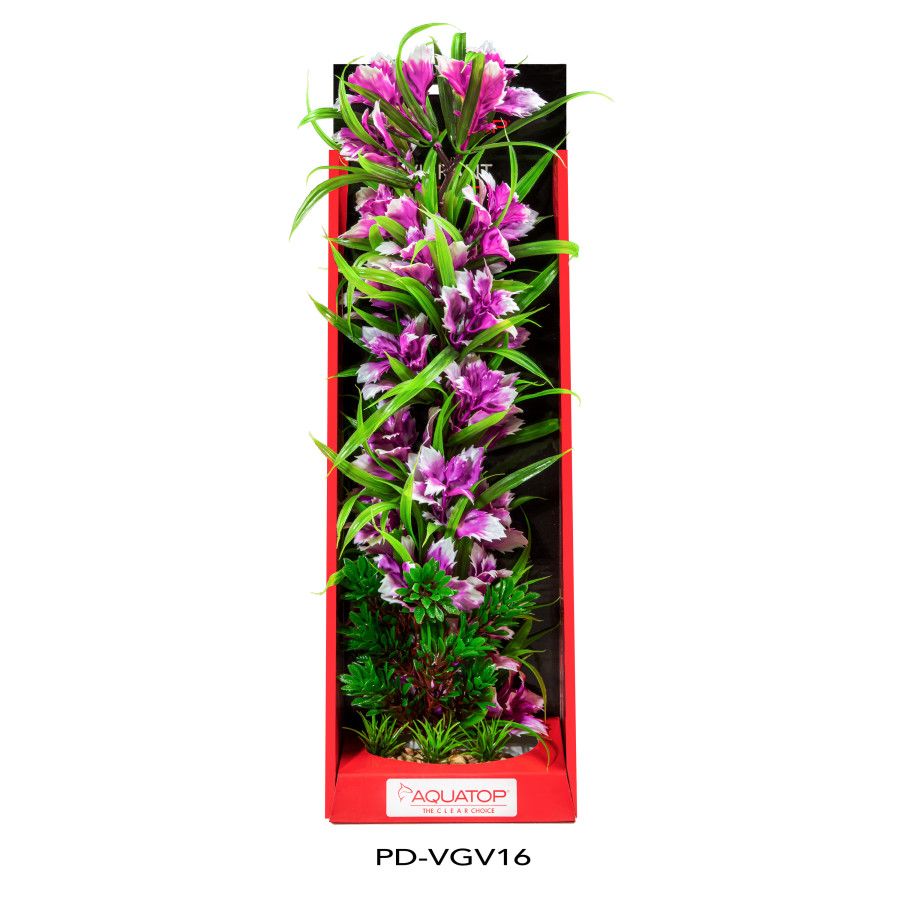 Aquatop Vibrant Garden Violet Plant 16&quot;