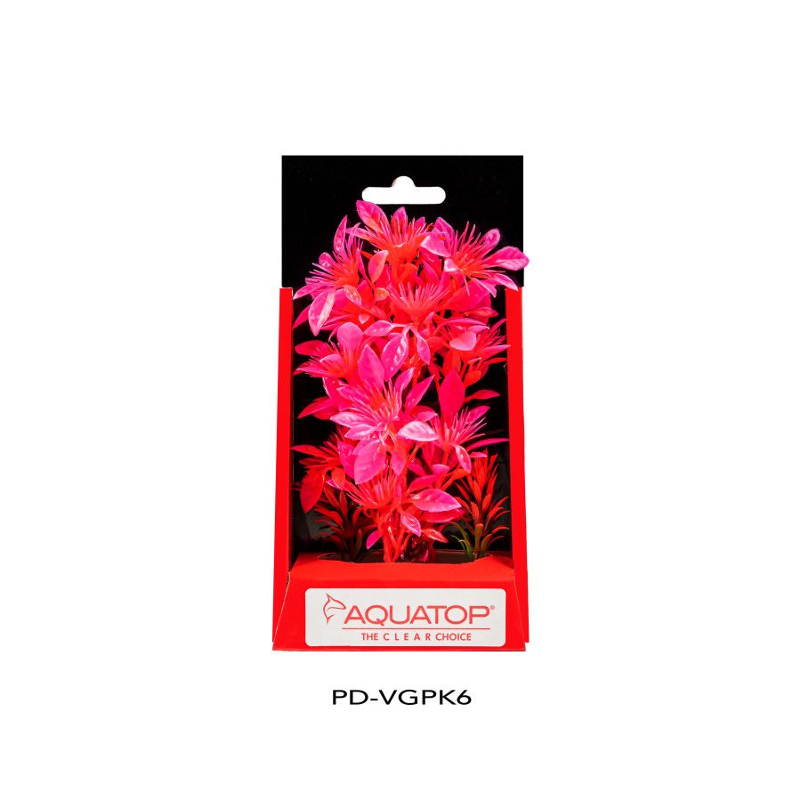 Aquatop Vibrant Garden Pink Plant 6&quot;