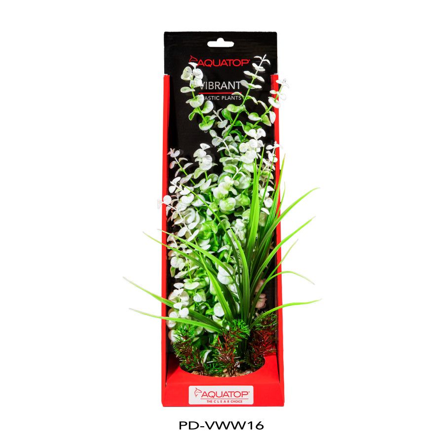Aquatop Vibrant Wild White Plant 16&quot;