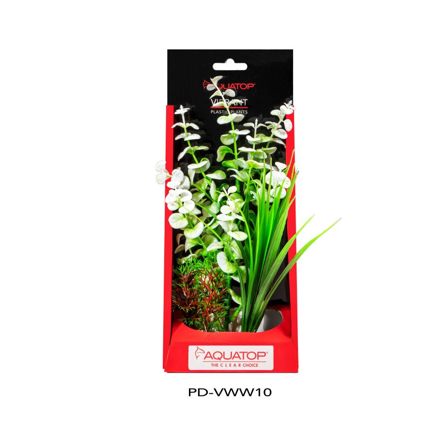 Aquatop Vibrant Wild White Plant 10&quot;