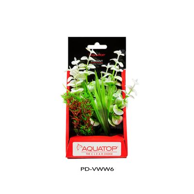 Aquatop Vibrant Wild White Plant 6&quot;