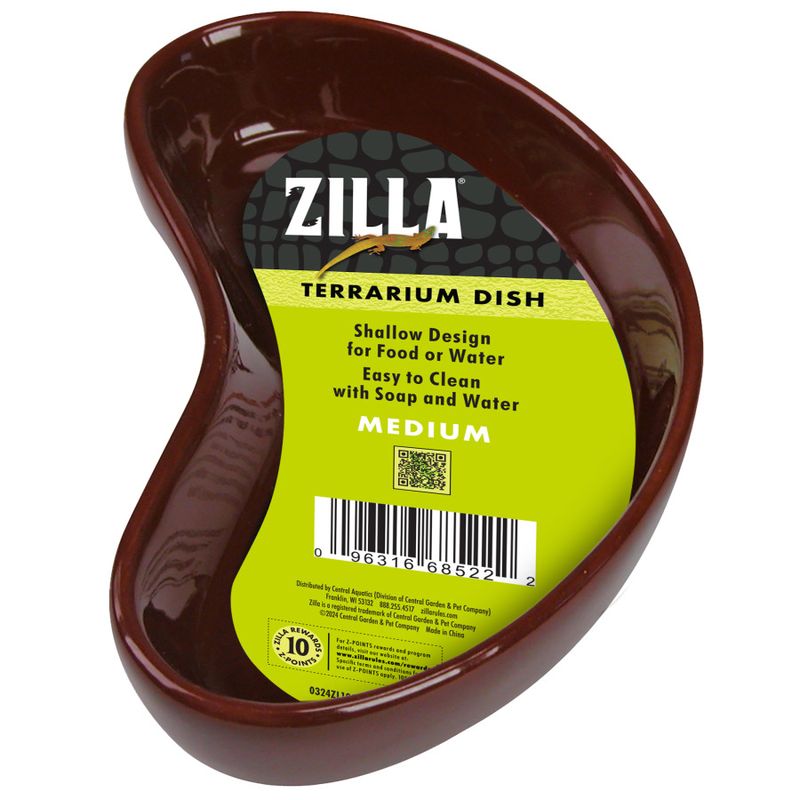 Zilla Terrarium Dish Medium Kidney