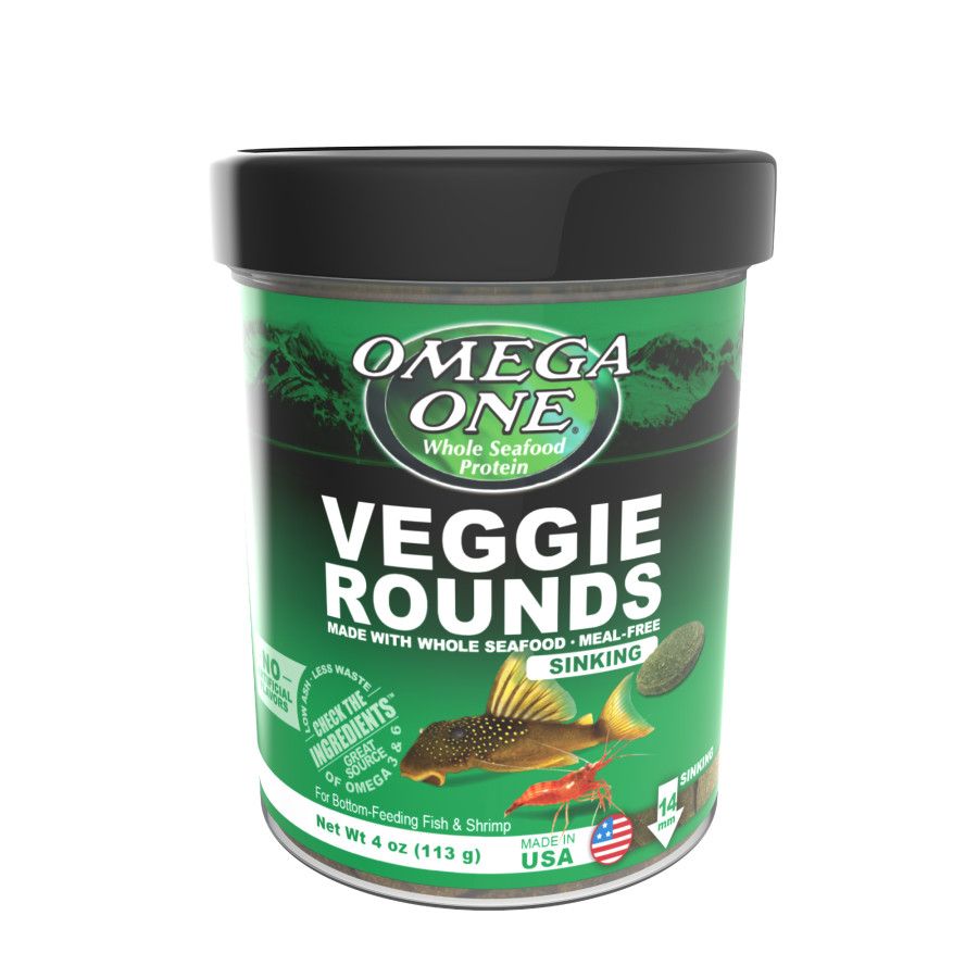 Omega One Veggie Rounds Sinking Pellet 4oz.