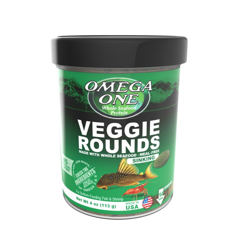 Omega One Veggie Rounds Sinking Pellet 4oz.