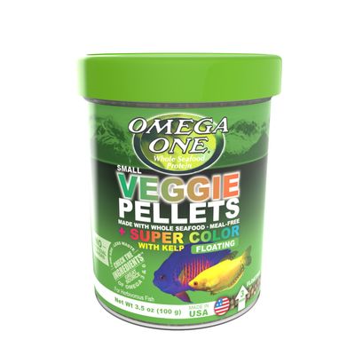 Omega One Small Veggie Pellets + Super Color 3.5oz