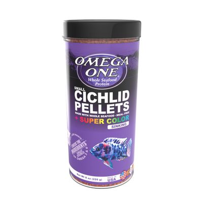 Omega One Super Color Cichlid Sinking Pellet 8oz.