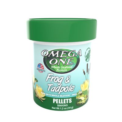 Omega One Frog &amp; Tadpole Sinking Pellet 1.2oz.