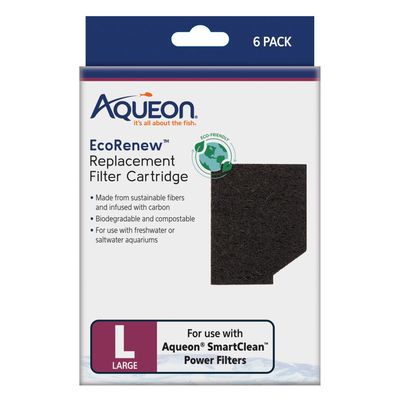 Aqueon EcoRenew Cartridge Large 6Pk