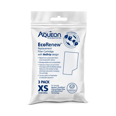 Aqueon EcoRenew Filter Cartridges Extra Small 3 PACK