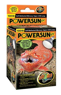 Zoo Med PowerSun UV Self-Ballasted Mercury Vapor Lamp 100W