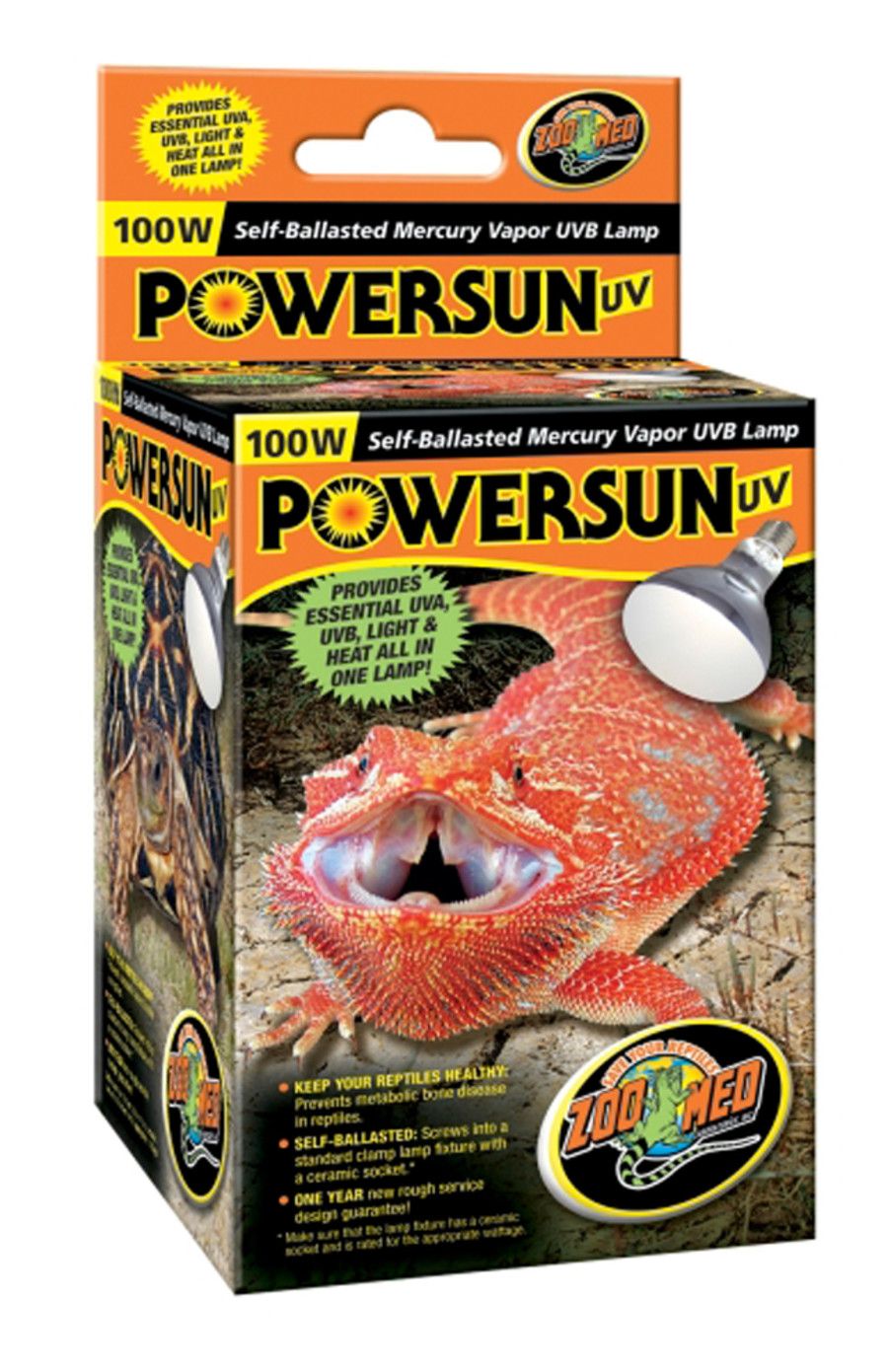 Zoo Med PowerSun UV Self-Ballasted Mercury Vapor Lamp 160W