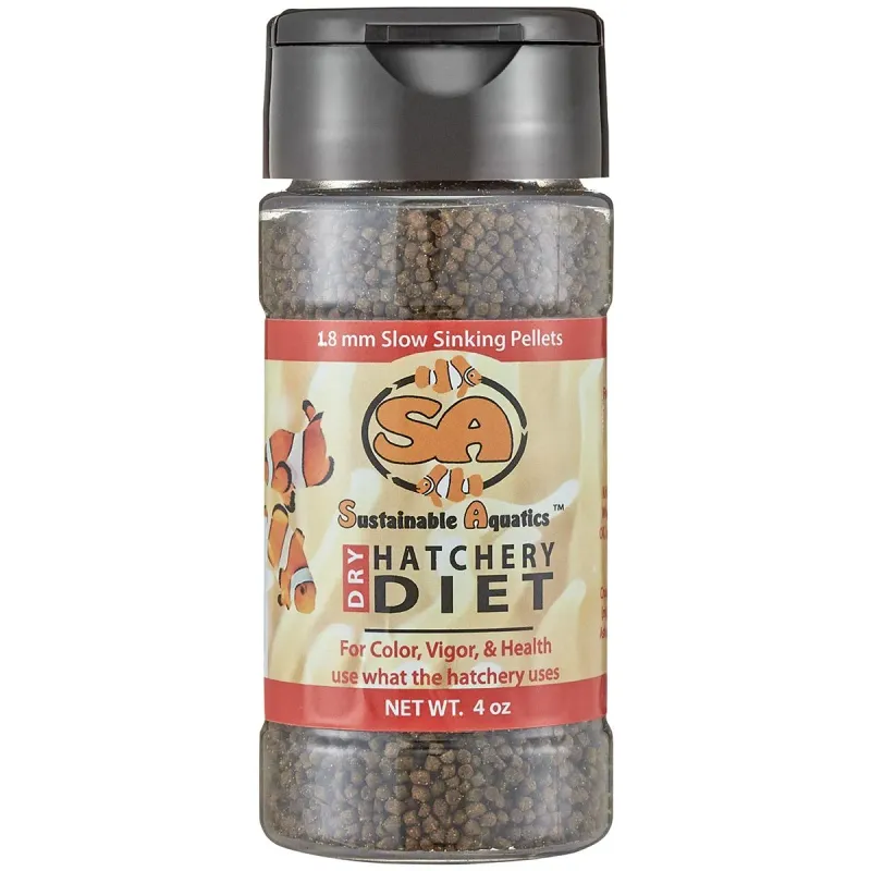 Sustainable Aquatics 1.8mm Hatchery Diet 4 oz
