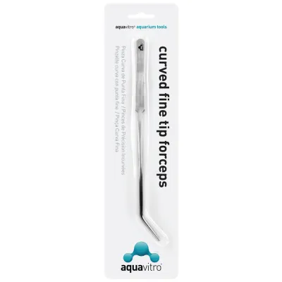 Seachem Aquavitro Stainless Steel Curved Fine Tip Forceps