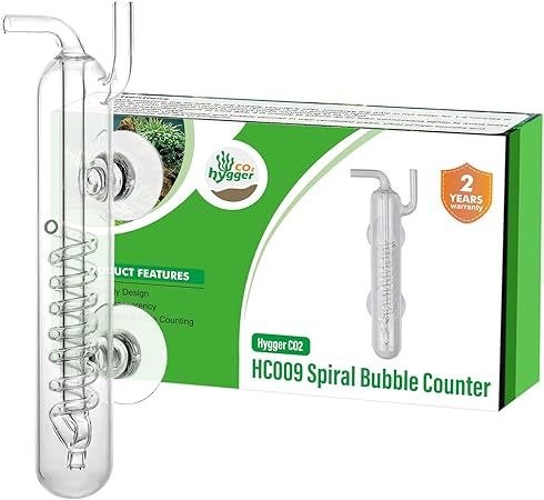 Hygger Spiral Glass Bubble Counter HC009