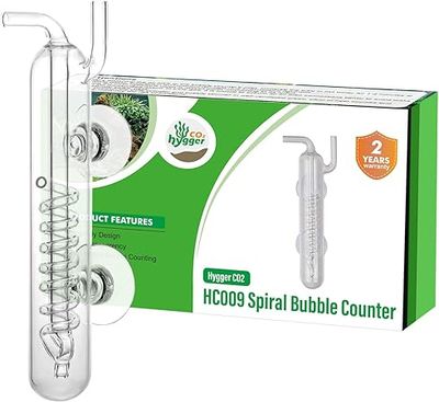 Hygger Spiral Glass Bubble Counter HC009
