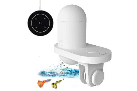 Hygger Fish Feeder HG082 White w/ Camera