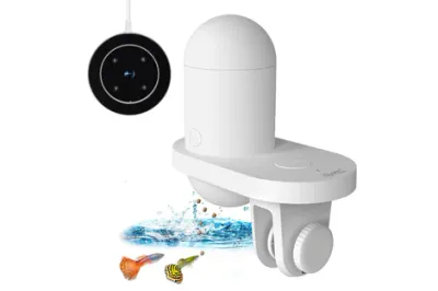 Hygger Fish Feeder HG082 White w/ Camera