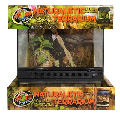Zoo Med Naturalistic Terrarium Black 12x12x12