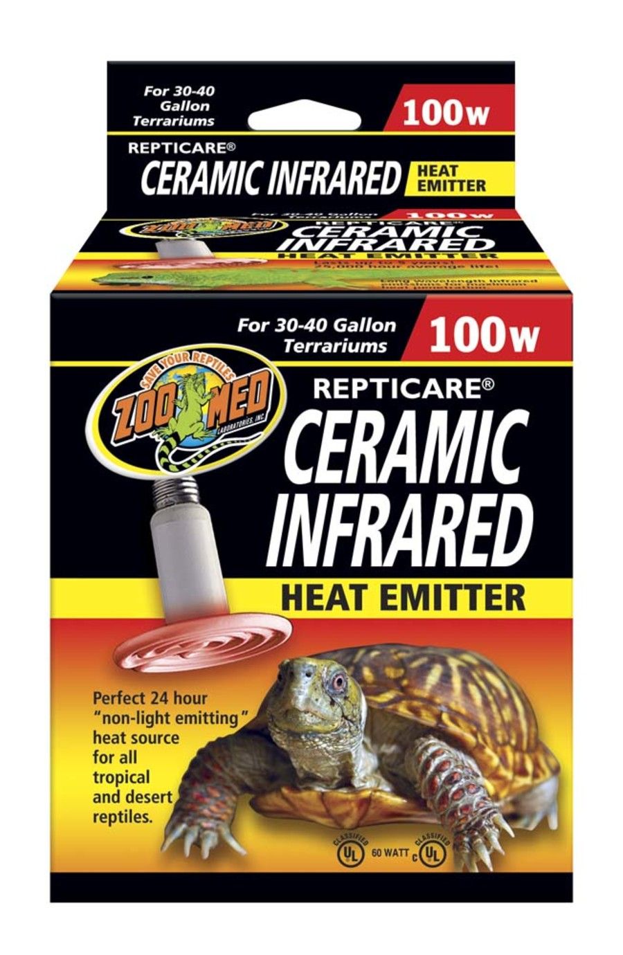 Zoo Med Ceramic Infrared Heat Emitter 100W