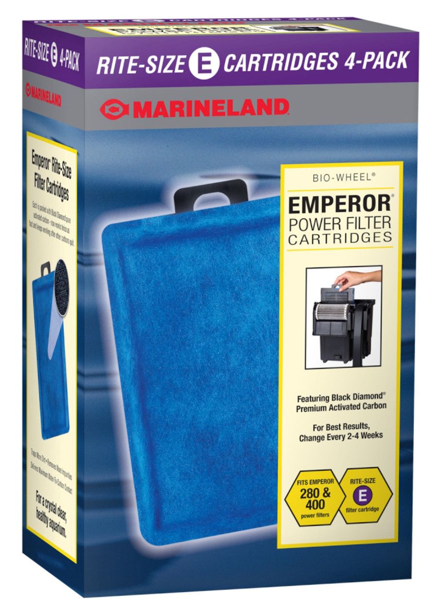 Marineland Replacement Cartridge for all Emperor Bio-Wheel Power Filters 4 pk