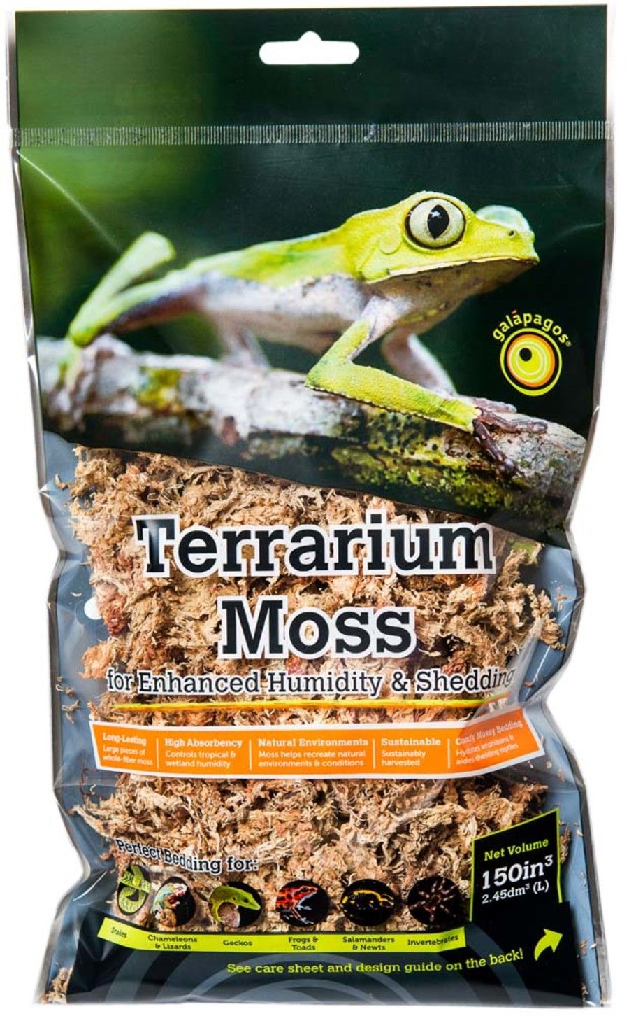 Galapagos 5-Star Terrarium Sphagnum Moss Substrate 2.6 qt