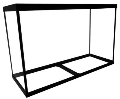 Aquarium Masters 110 Gallon Extra High Aquarium 48x18x30"