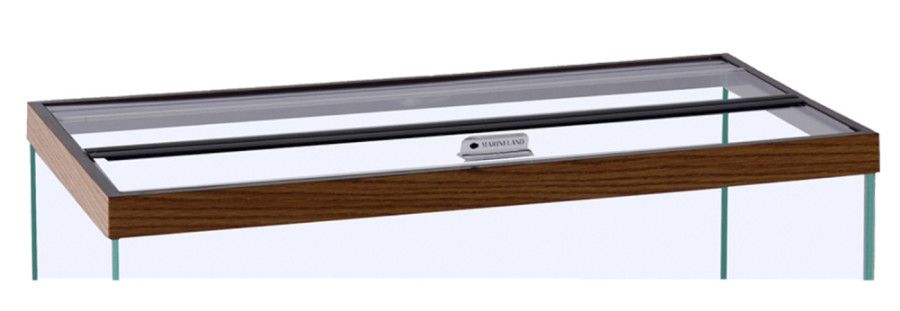 Marineland Cube Column Glass Canopy Clear, Brown, 30 In X 18 in