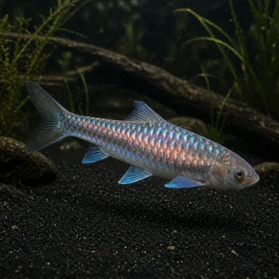 Blue Mahseer (Neolissochilus stracheyi) 2"