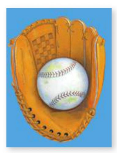 Peaceable E286 Regular: Baseball Glove Enclosure Card