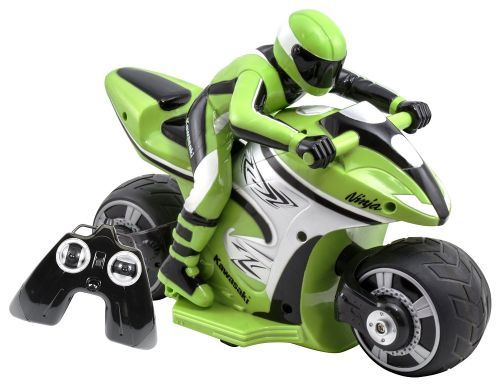 Kid Galaxy 10198 Rc Kawasaki Ninja Bike, Green/Black