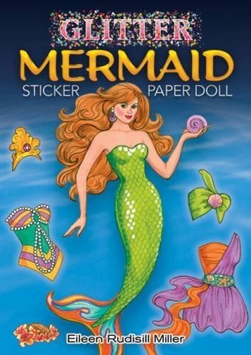 Dover 47292-8 Glitter Mermaid Sticker Paper Doll
