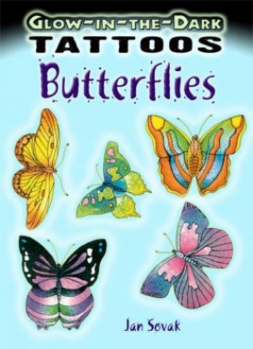 DOVER GLOW IN THE DARK BUTTERFLY TATTOOS
