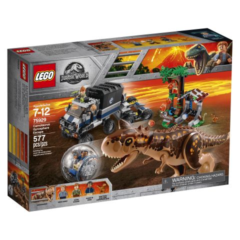 LEGO JURASSIC PARK CARNOTAURUS GYROSPHERE ESCAPE 75929