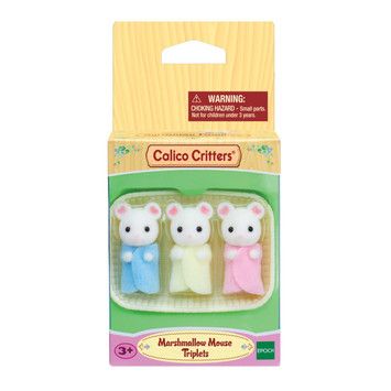 Calico Critters CC1806 Marshmallow Mouse Triplets