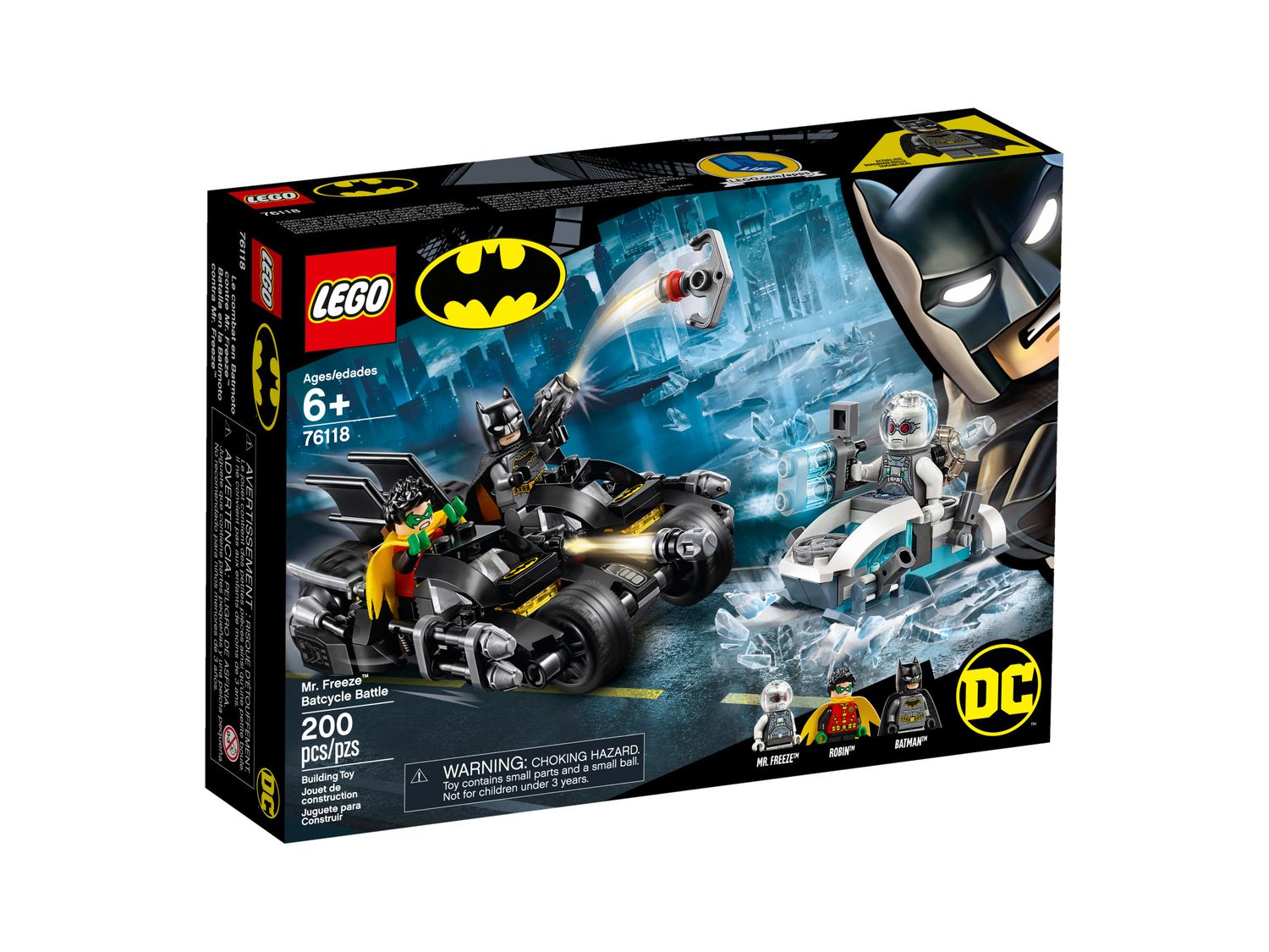 Lego 76118 Mr. Freeze Batcycle Battle