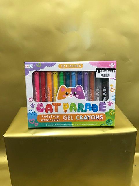 ooly 133-098 Cat Parade Gel Crayons - Set Of 12