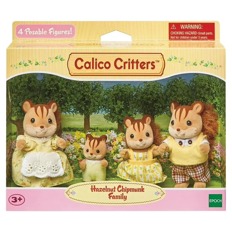 Calico Critters Hazelnut Chipmunk Family