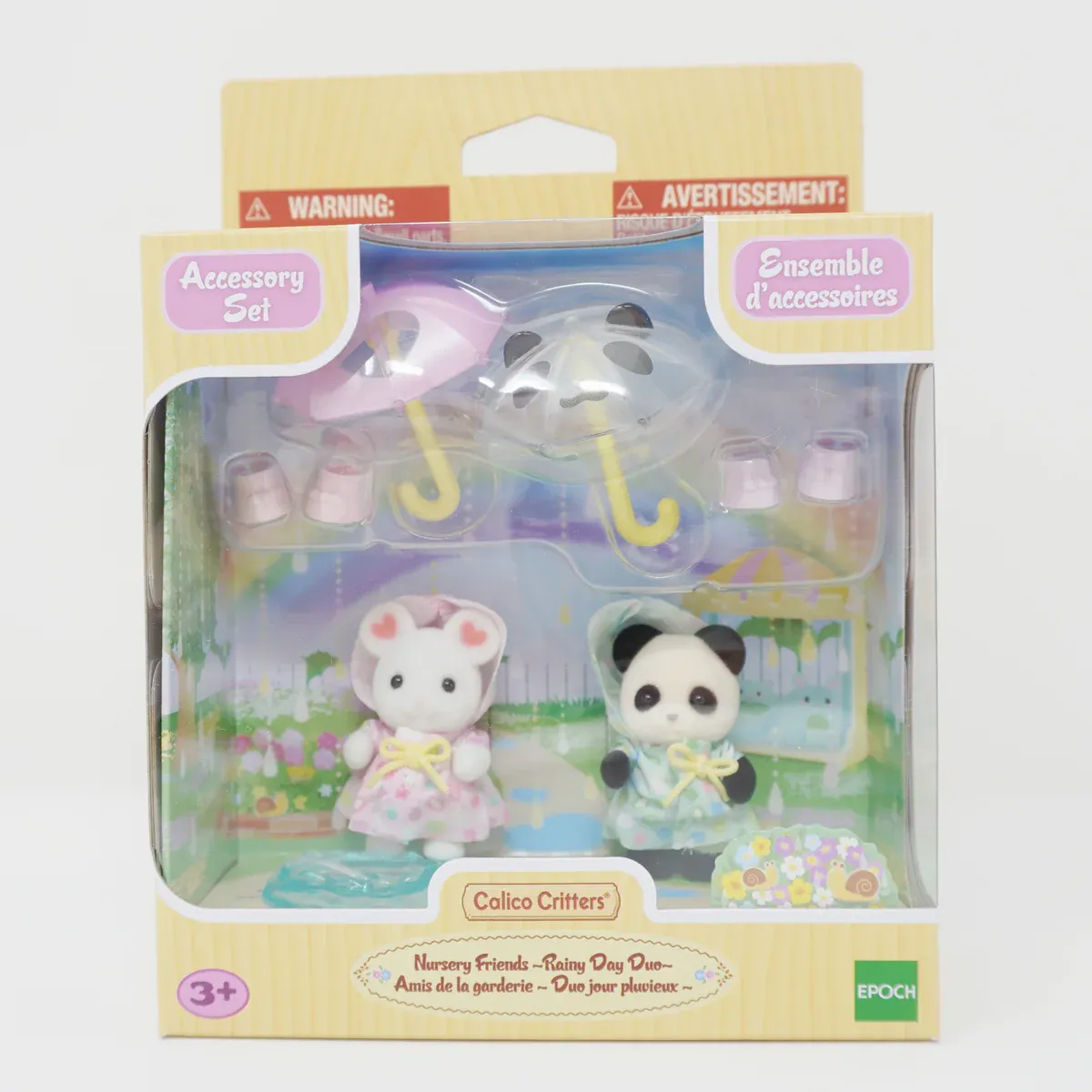 Calico Critters CC2171 Nursery Friends - Rainy Day Duo - New 2024
