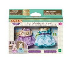 Calico Critters CF3040 Dress Up Set (Lavender &amp; Aqua)