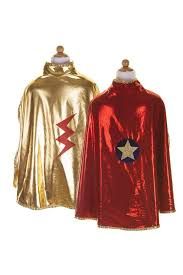 Great Pretenders 56055 Reversible Wonder Cape, Red/Gold, Size 5-6