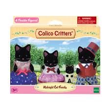 Calico Critters CC1939 Midnight Cat Family